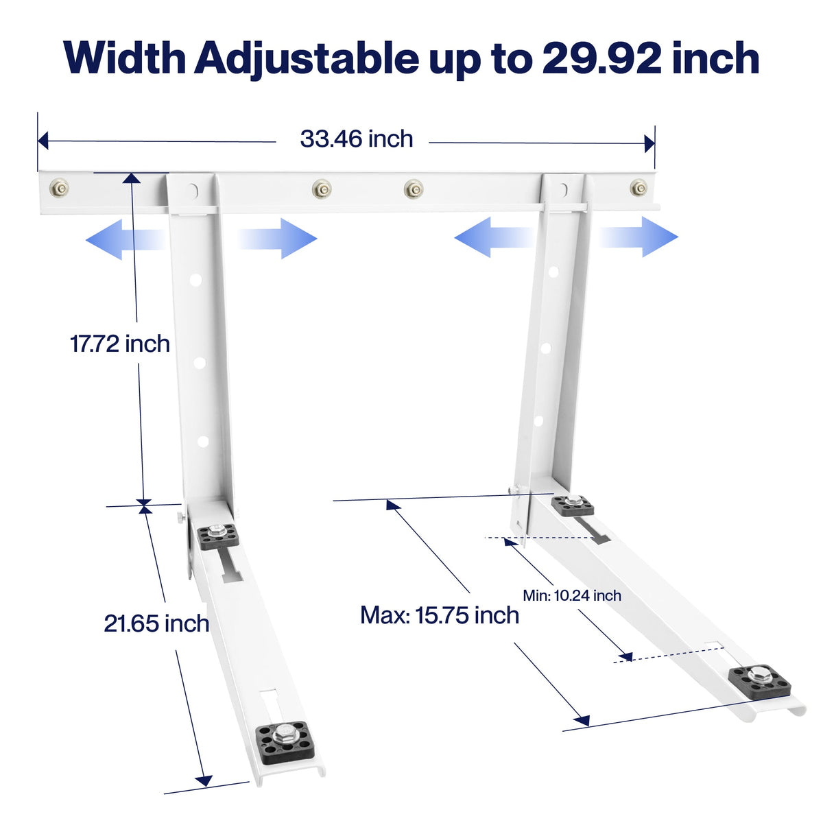 DELLA Wall Mounting Bracket for 6000-36000 BTU Single Zone Mini Split