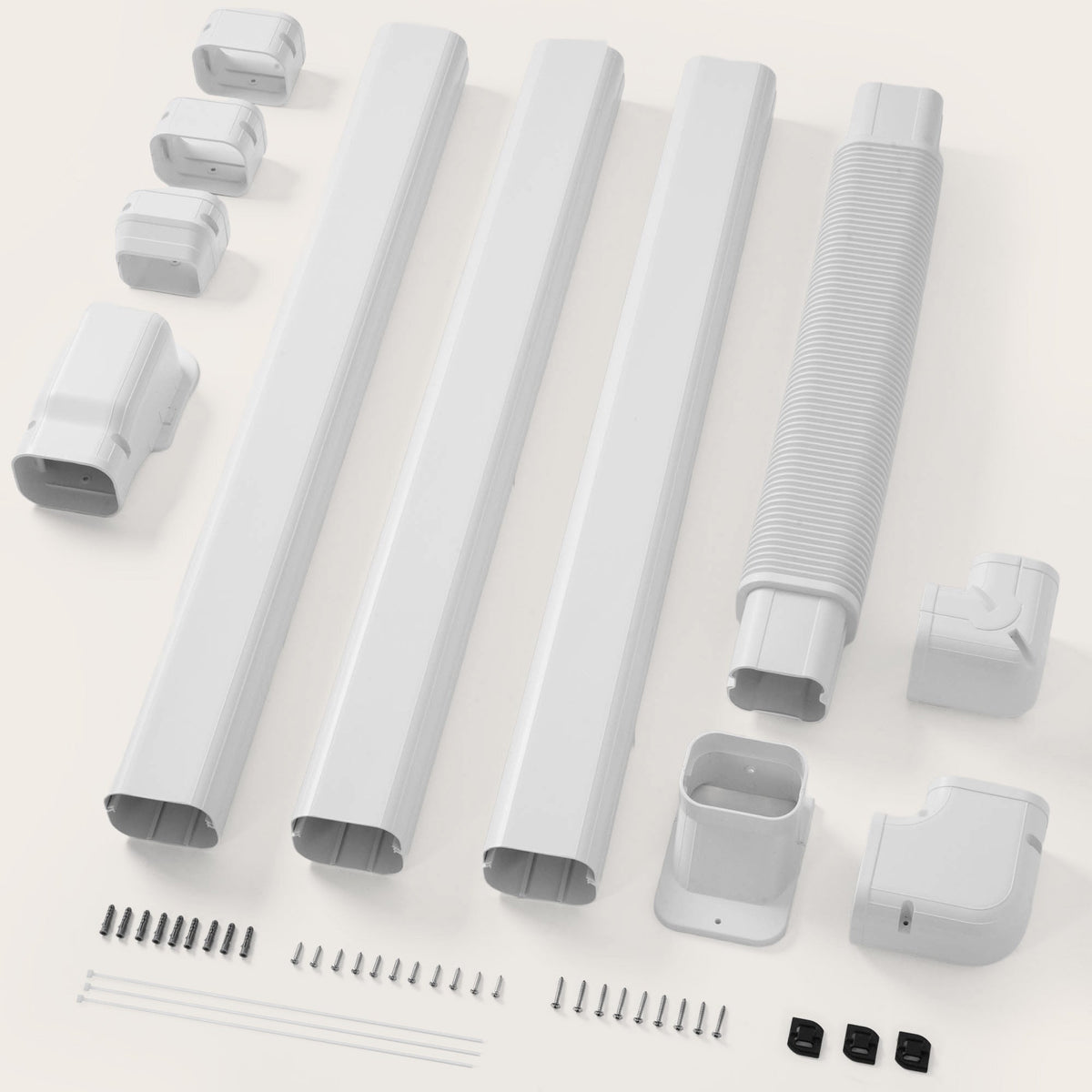 DELLA Mini Split Line Set Cover with Flexible Duct