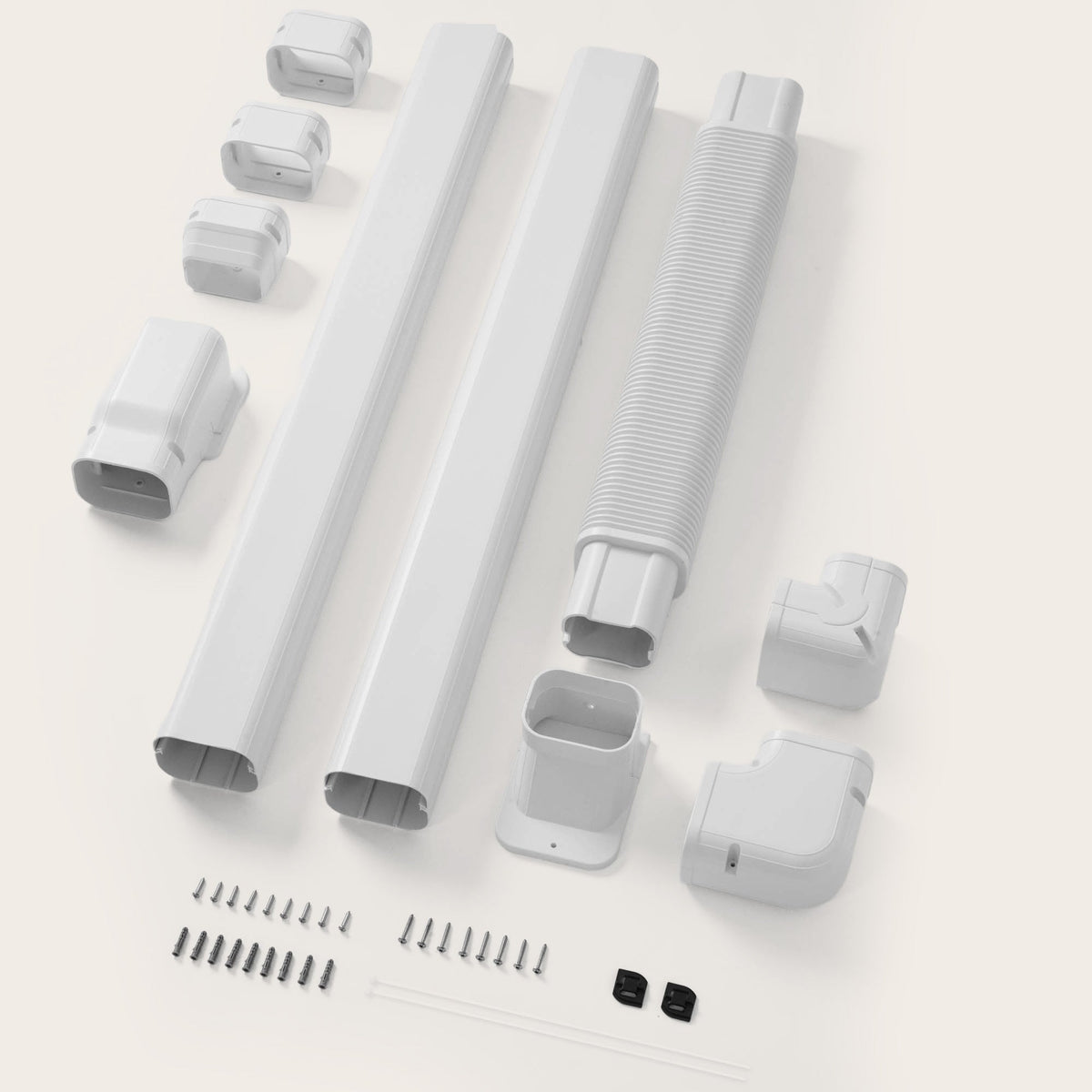 DELLA Mini Split Line Set Cover with Flexible Duct