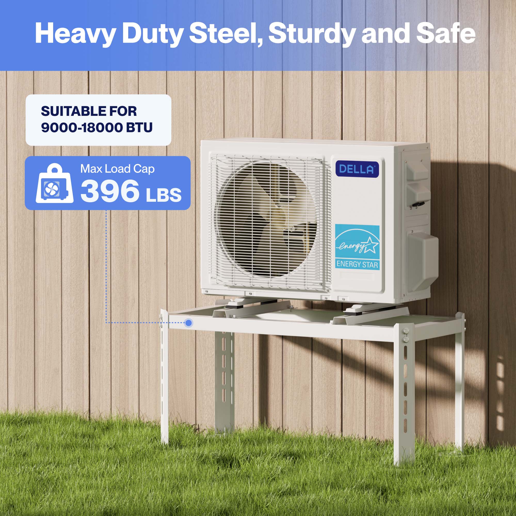 DELLA Ground Stand Bracket for 9000-18000 BTU Mini Split