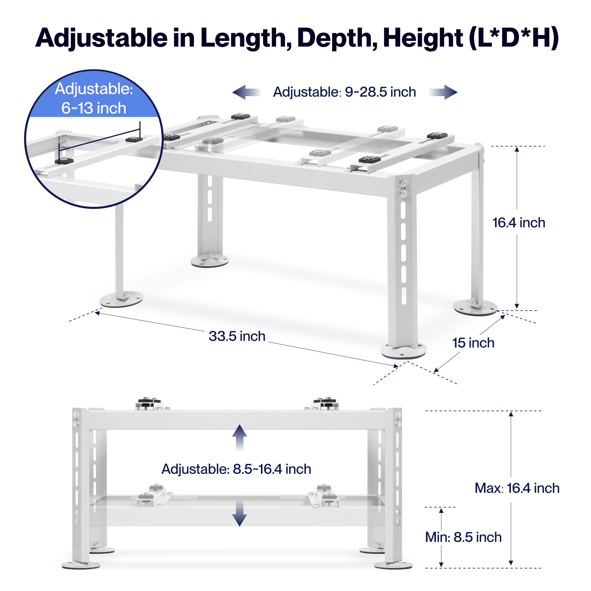 DELLA Ground Stand Bracket for 9000-18000 BTU Mini Split