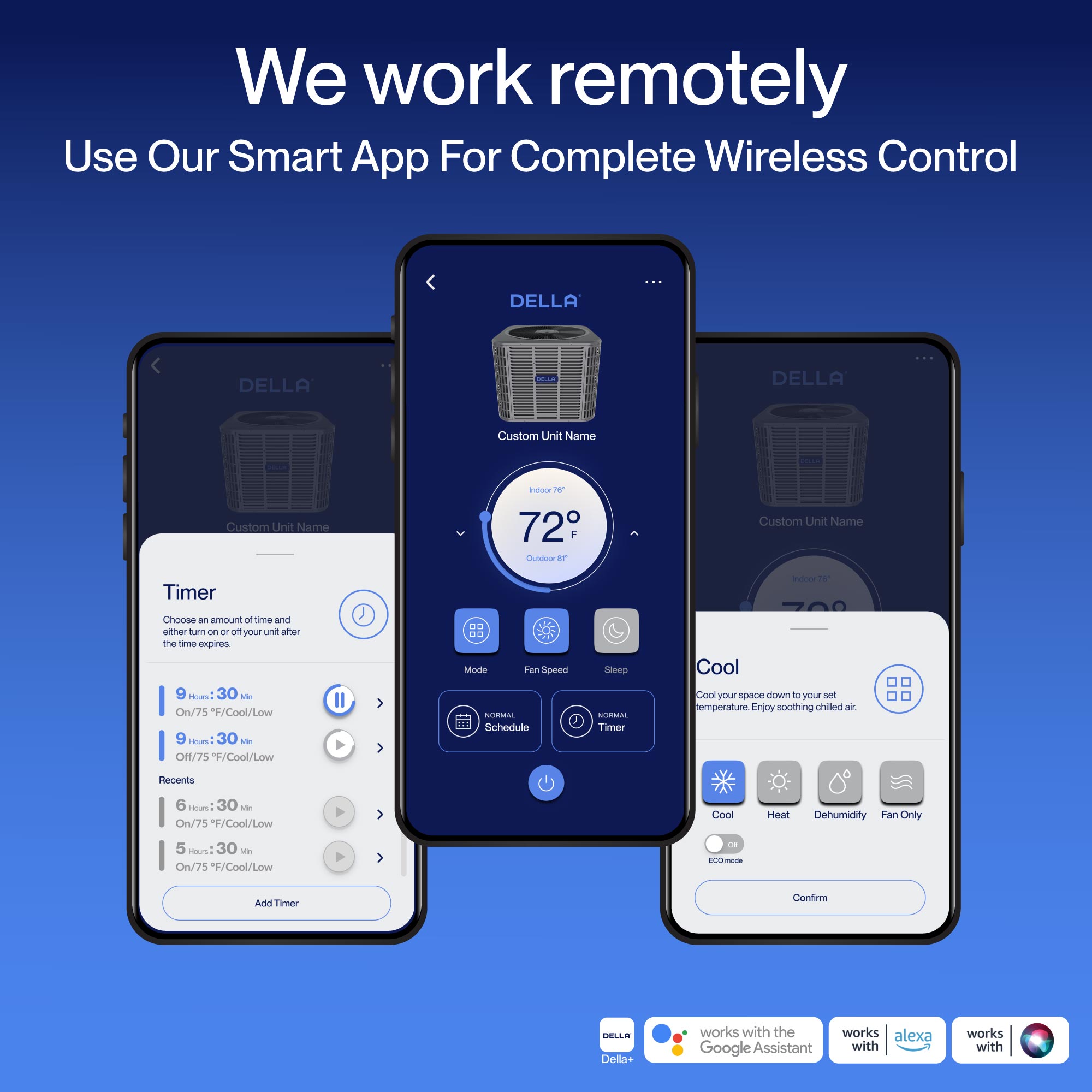 DELLA 24,000 BTU 18 SEER2 Ducted Central Air Conditioner with Air Handler