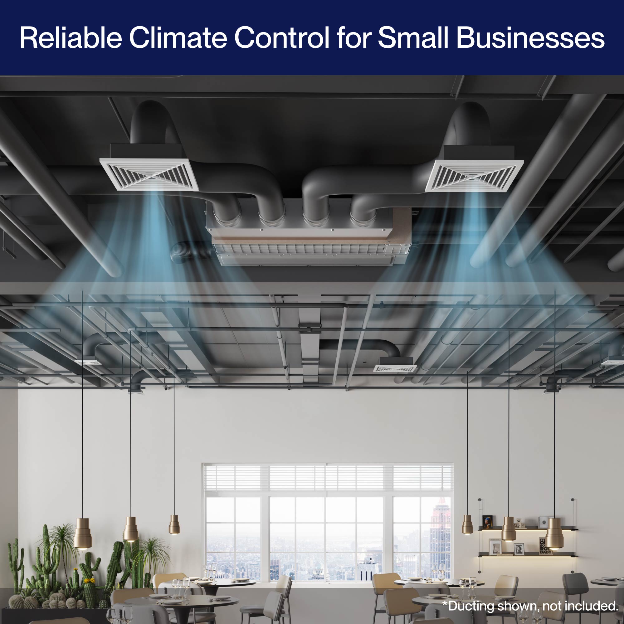 DELLA 9500 BTU 19.6 SEER2 Concealed Ducted Mini Split Air Conditioner