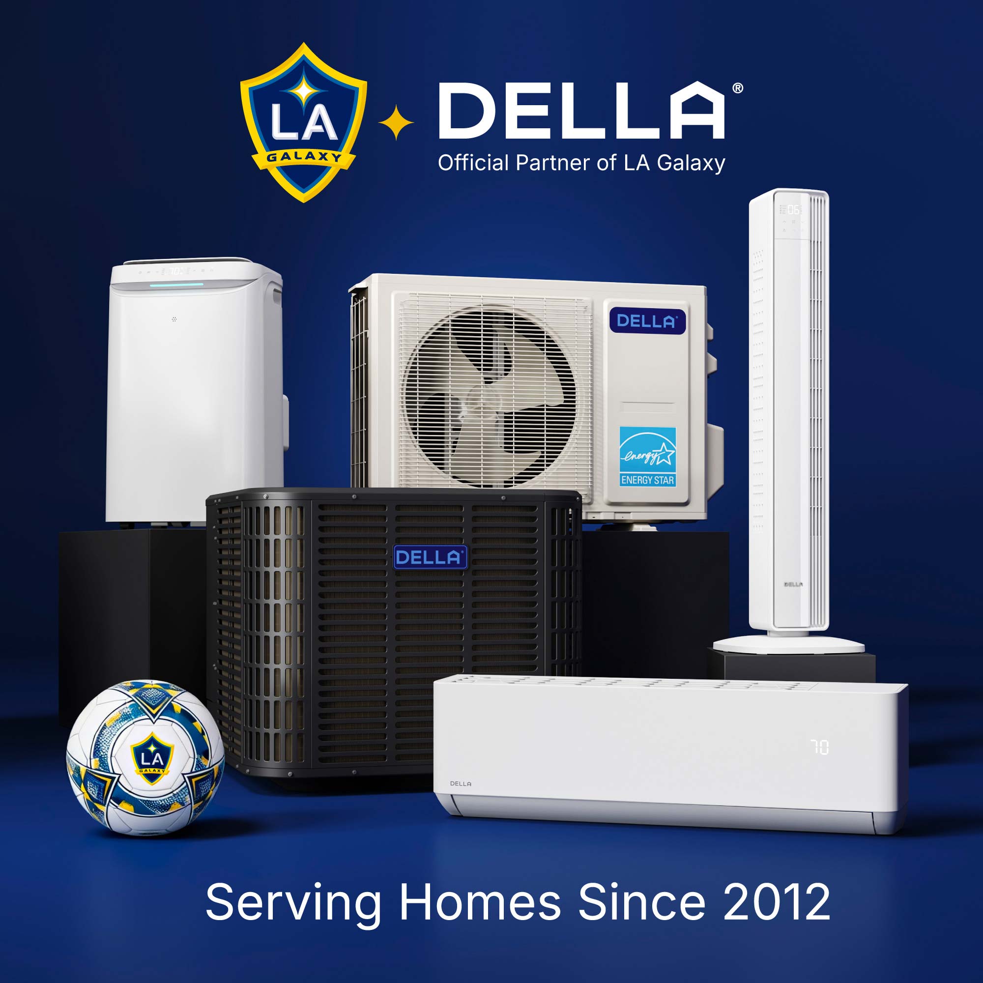 DELLA 11000 BTU 19 SEER2 Concealed Ducted Mini Split Air Conditioner