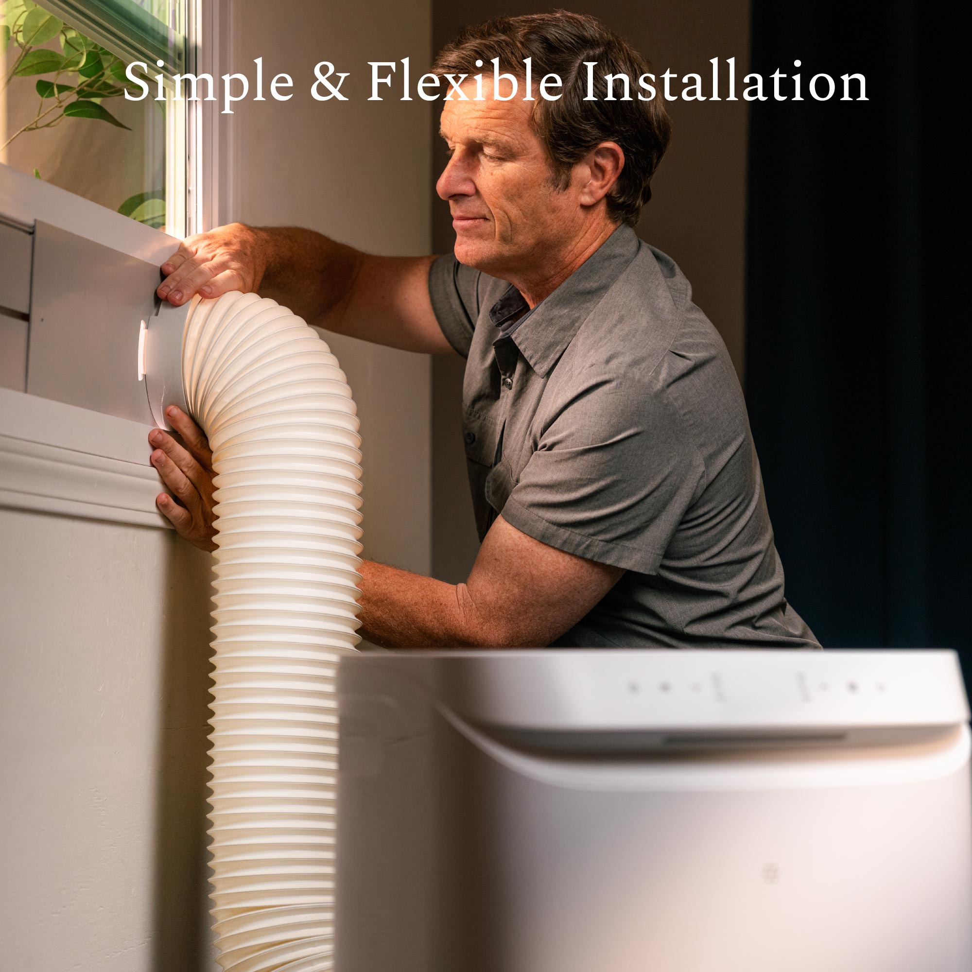 DELLA 12,000 BTU Smart Portable Air Conditioner for Rooms Up to 350 Sq. Ft.