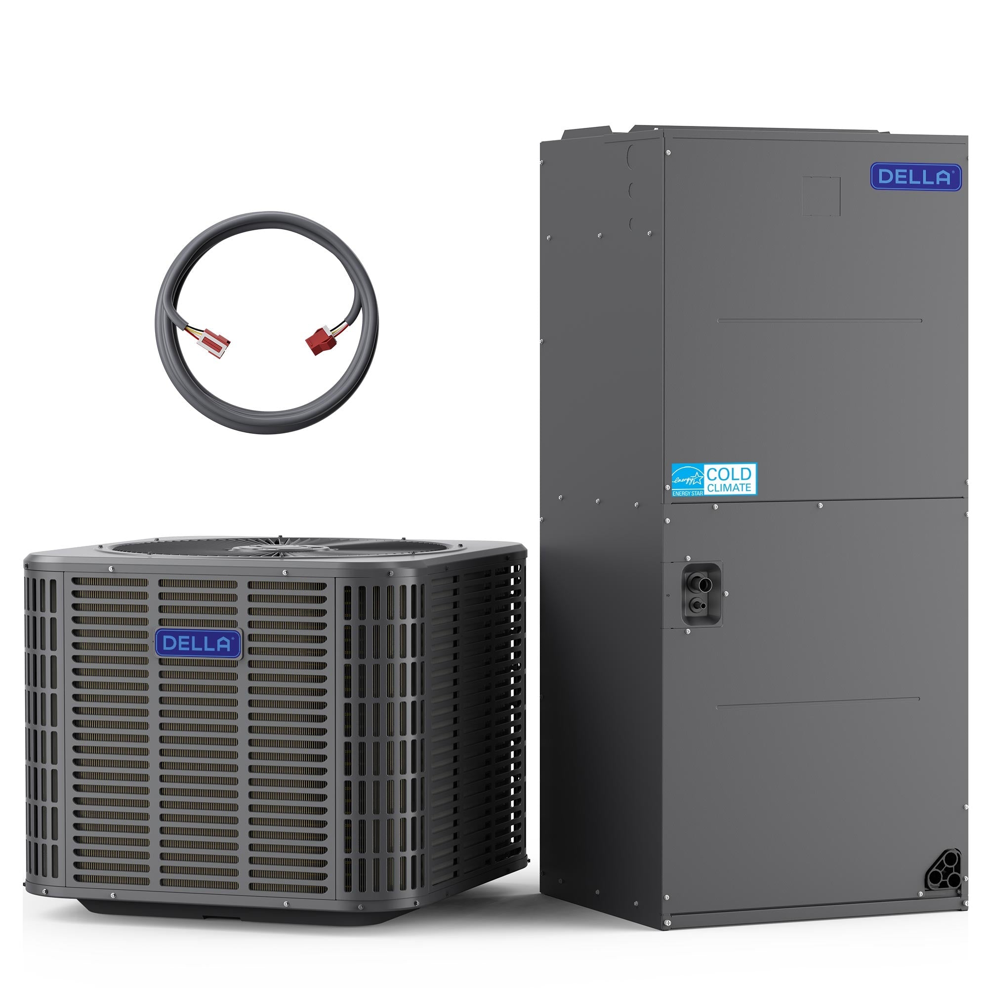 DELLA 24,000 BTU 18 SEER2 Ducted Central Air Conditioner with Air Handler