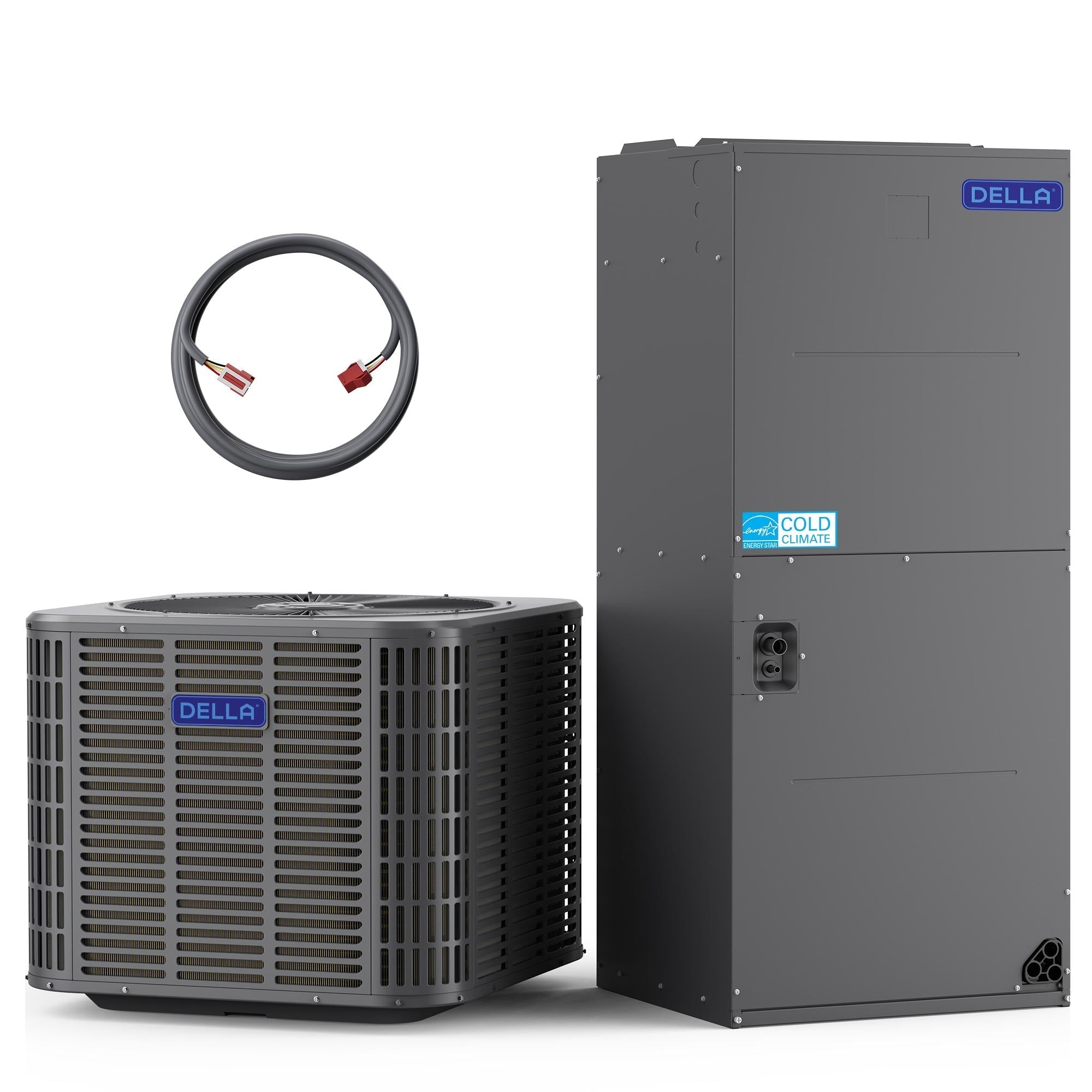 DELLA 34,000 BTU 19 SEER2 Ducted Central Air Conditioner with Air Handler