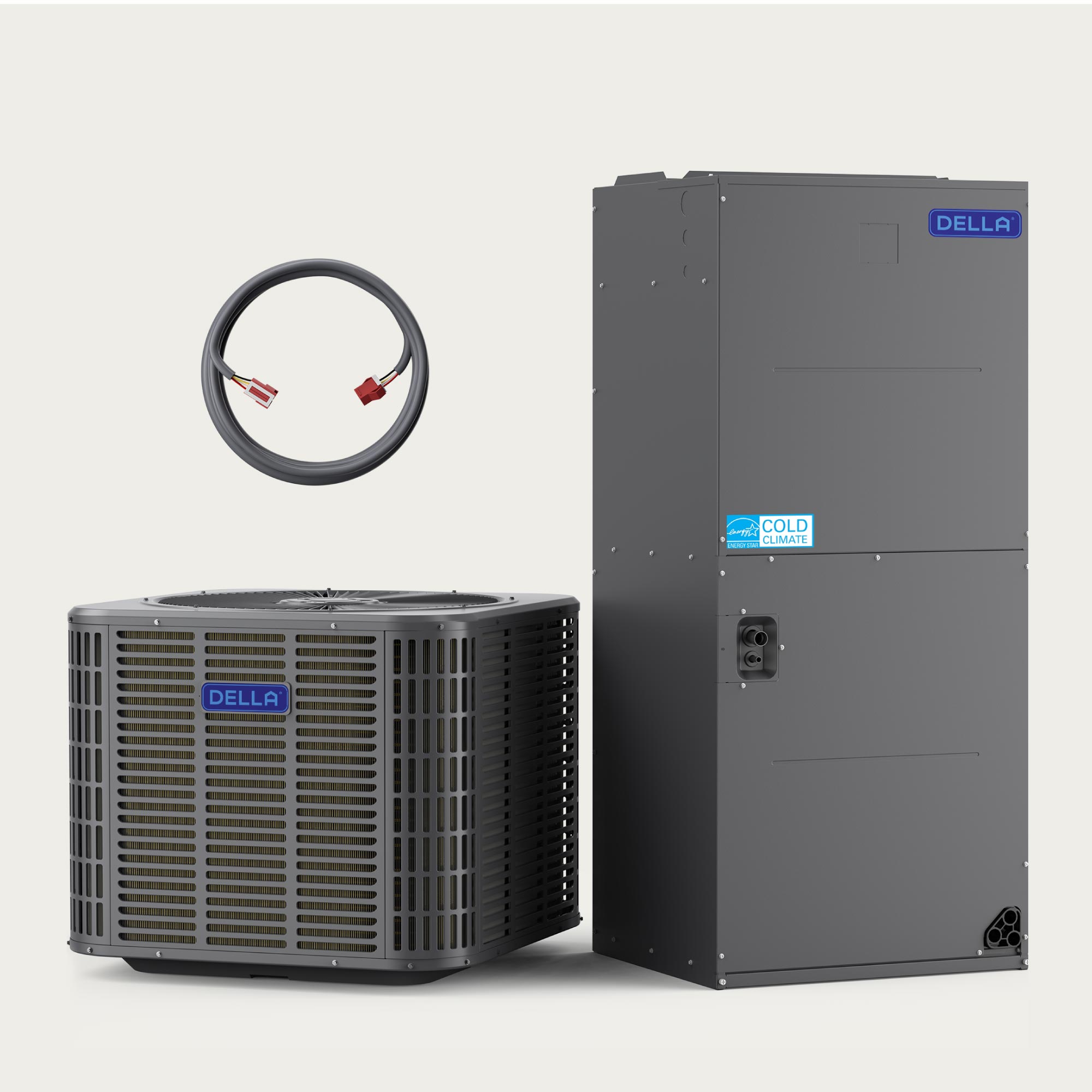 DELLA 24,000 BTU 18 SEER2 Ducted Central Air Conditioner with Air Handler