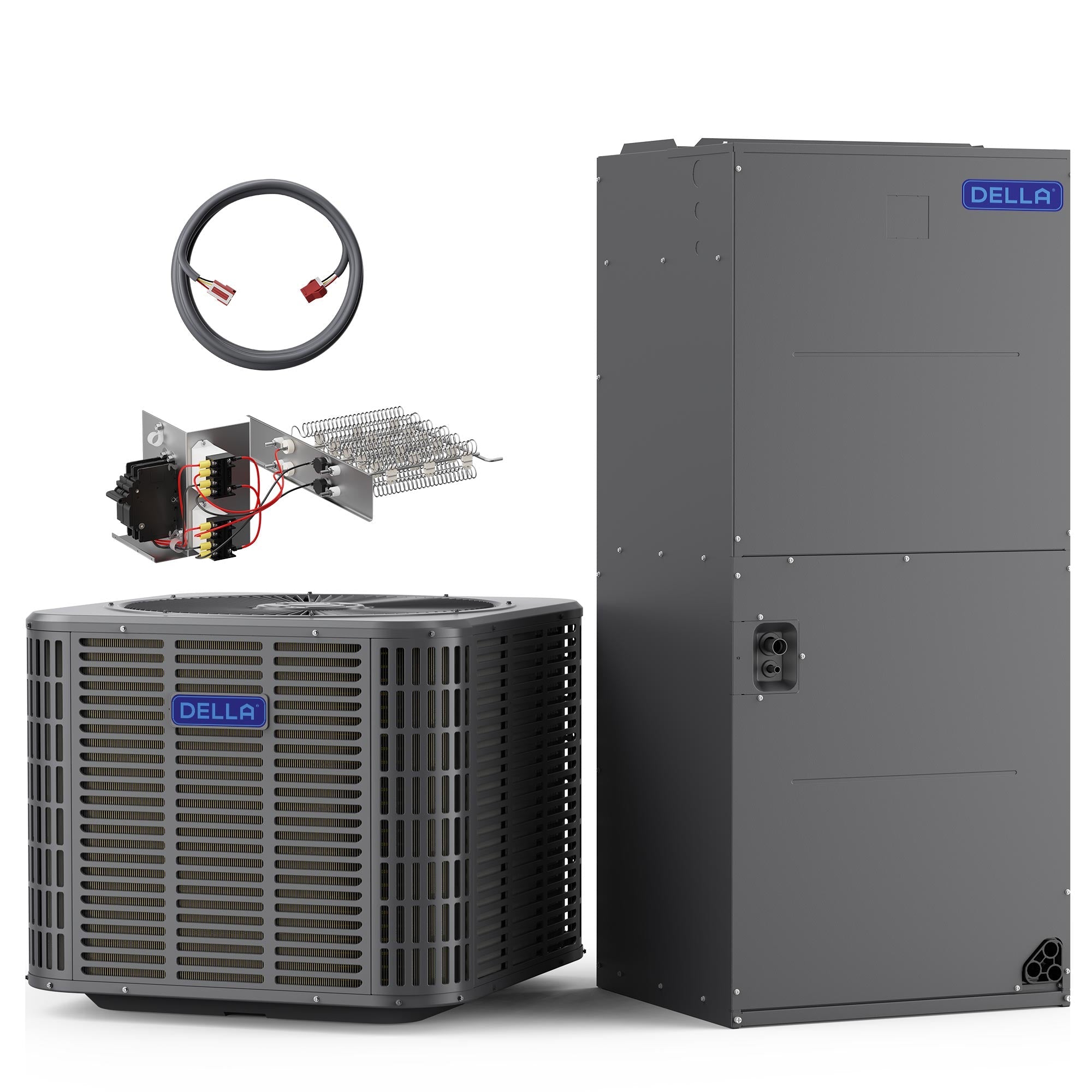 DELLA 53,000 BTU 17 SEER2 Ducted Central Air Conditioner with Air Handler