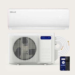 DELLA Econo Series 35000 BTU 17 SEER2 Mini Split Heat Pump AC - Up to 2500 Sq.Ft.