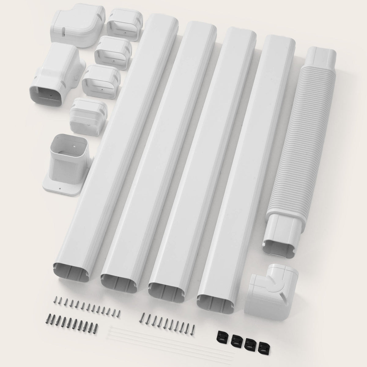 DELLA Mini Split Line Set Cover with Flexible Duct