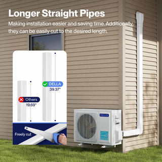 DELLA Mini Split AC Line Set Cover