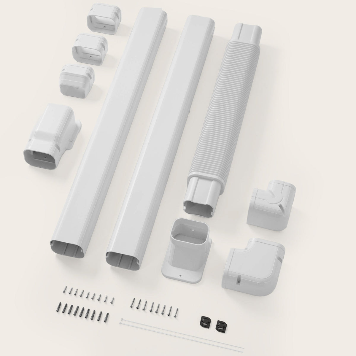 DELLA Mini Split Line Set Cover with Flexible Duct