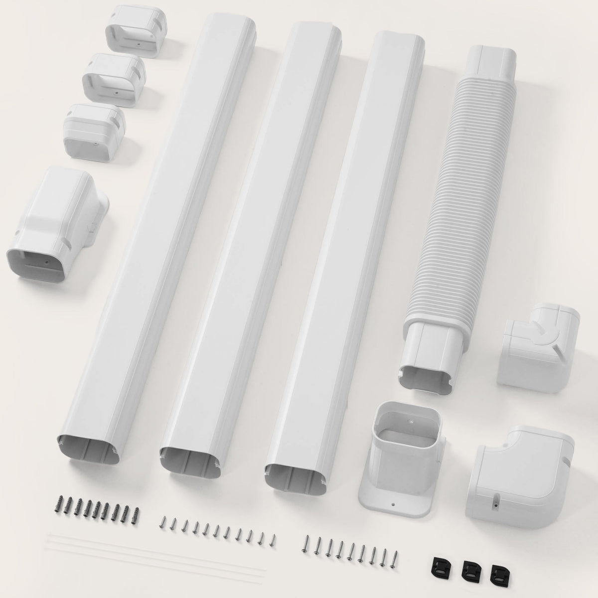 DELLA Mini Split Line Set Cover with Flexible Duct