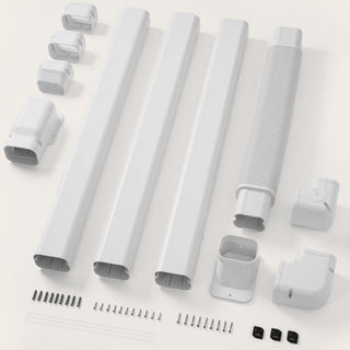 DELLA Mini Split Line Set Cover with Flexible Duct