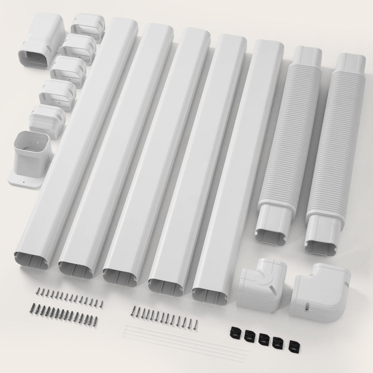 DELLA Mini Split Line Set Cover with Flexible Duct