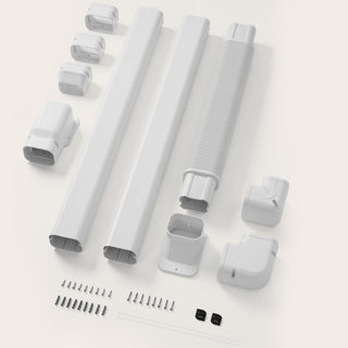 DELLA Mini Split Line Set Cover with Flexible Duct