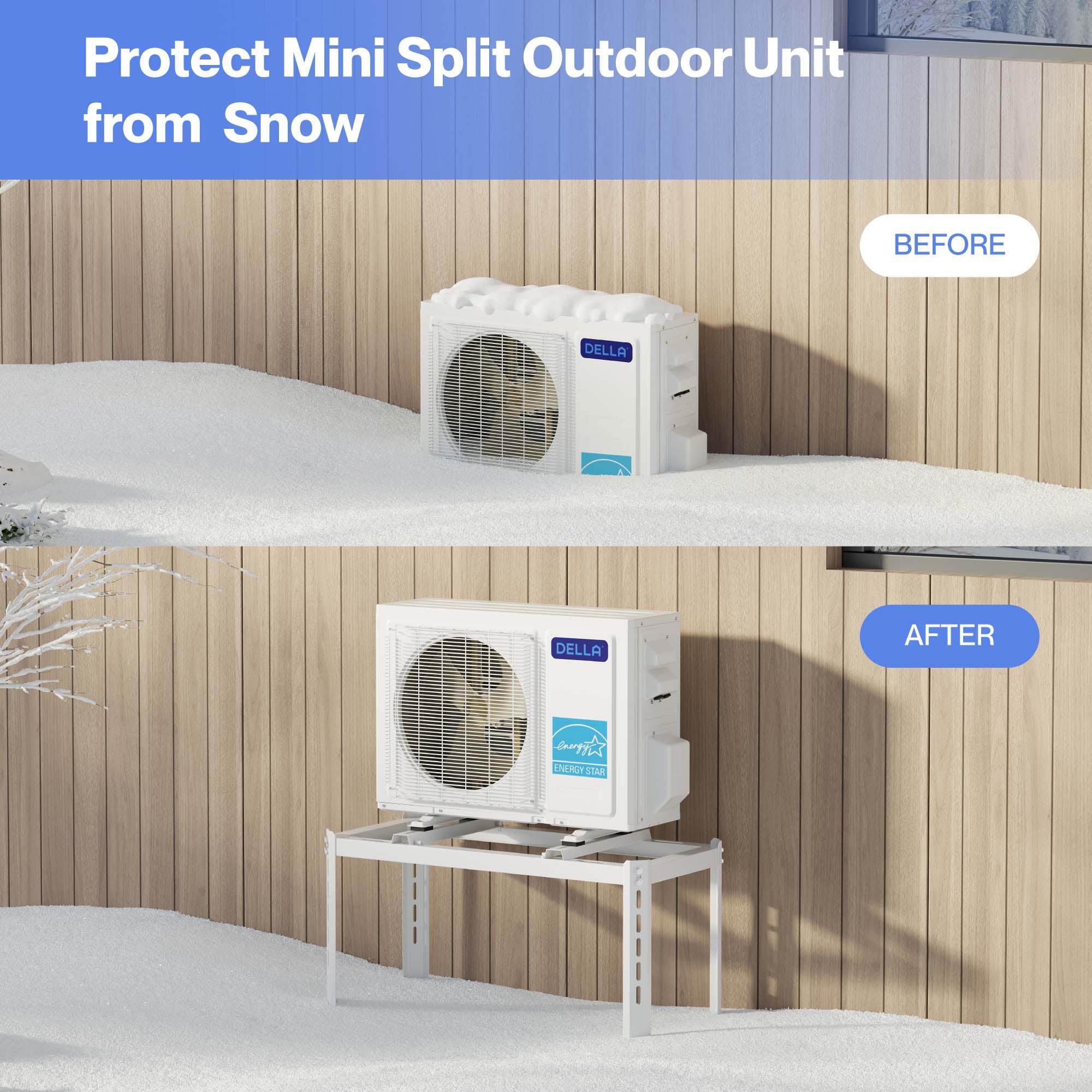 DELLA Ground Stand Bracket for 9000-18000 BTU Mini Split