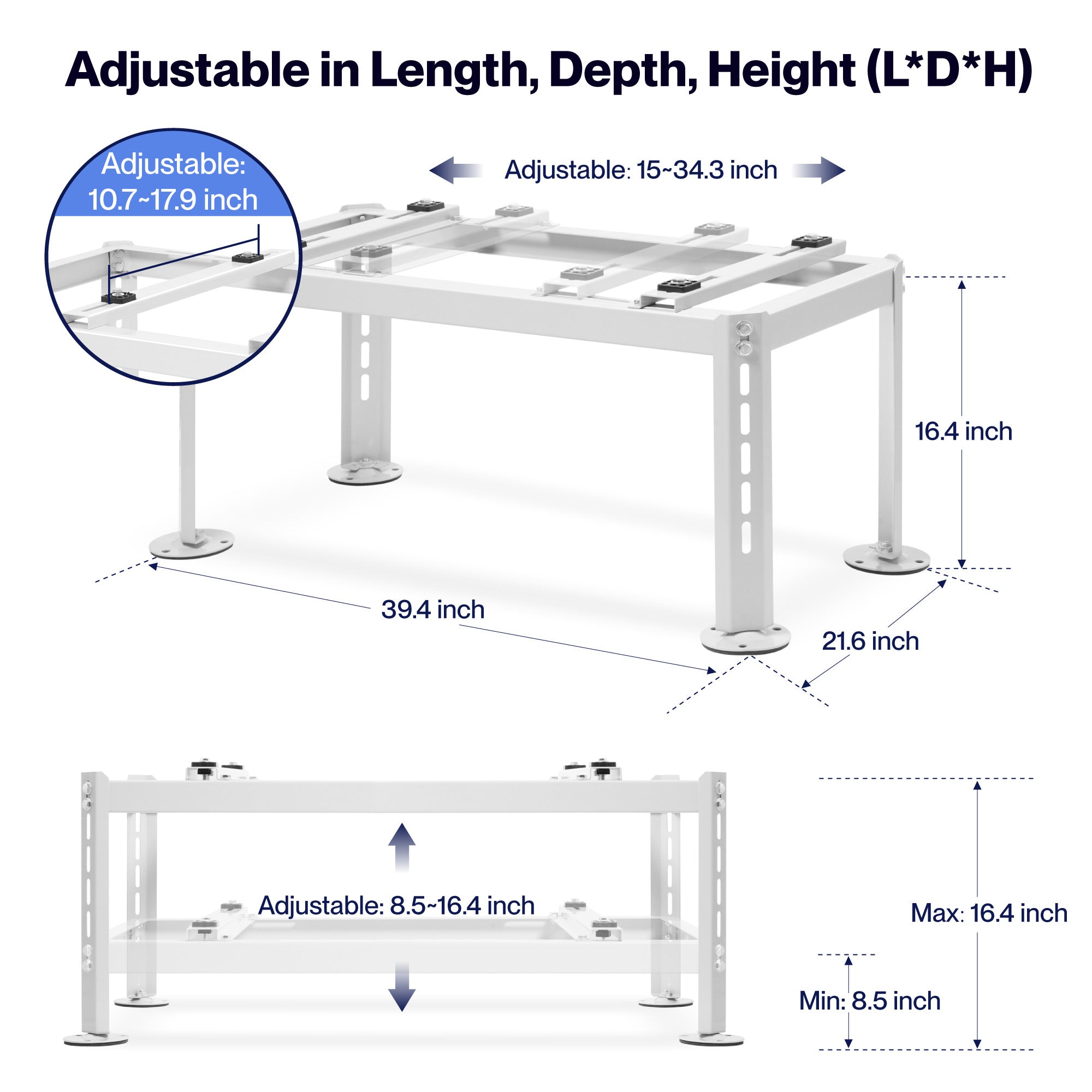 DELLA Ground Stand Bracket for 9000-45000 BTU Mini Split