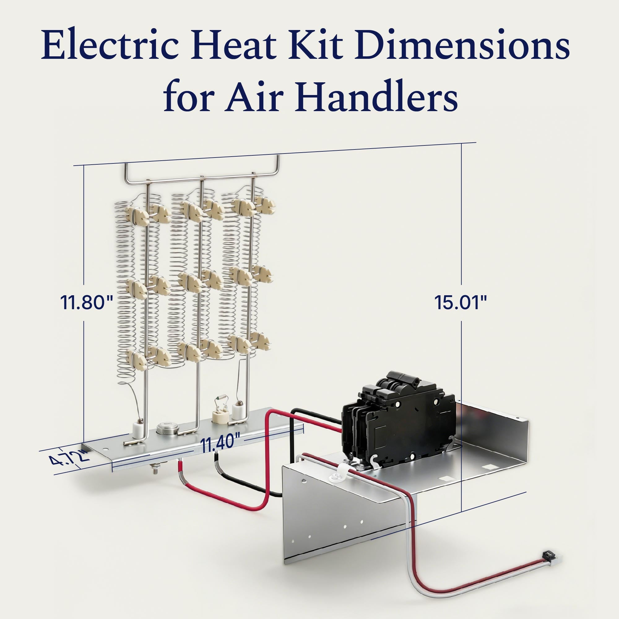 DELLA Electric Heater Kit with Circuit Breaker for Air Handler