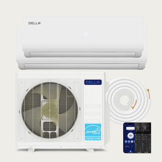 DELLA Vario Series 28000 BTU Dual Zone Mini Split AC with R-454B (9k+18k) -Up to 1400 Sq.Ft.