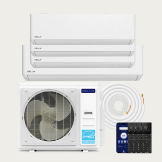 DELLA Optima CloudAir Series 42000 BTU Quad Zone Mini Split AC (9K+9K+9K+18K)  - Up to 2200 Sq.Ft.