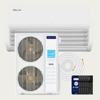 DELLA Vario Series 55000 BTU Five Zone Mini Split AC (9K+9K+9K+12K+18K) - Up to 2750 Sq.Ft.