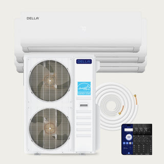 DELLA Vario Series 55000 BTU Tri-Zone Mini Split AC (12K+24K+24K) - Up to 3550 Sq.Ft.