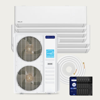 DELLA Optima CloudAir Series 55000 BTU Six Zone Mini Split AC (9K+9K+9K+9K+12K+12K) - Up to 2700 Sq.Ft.