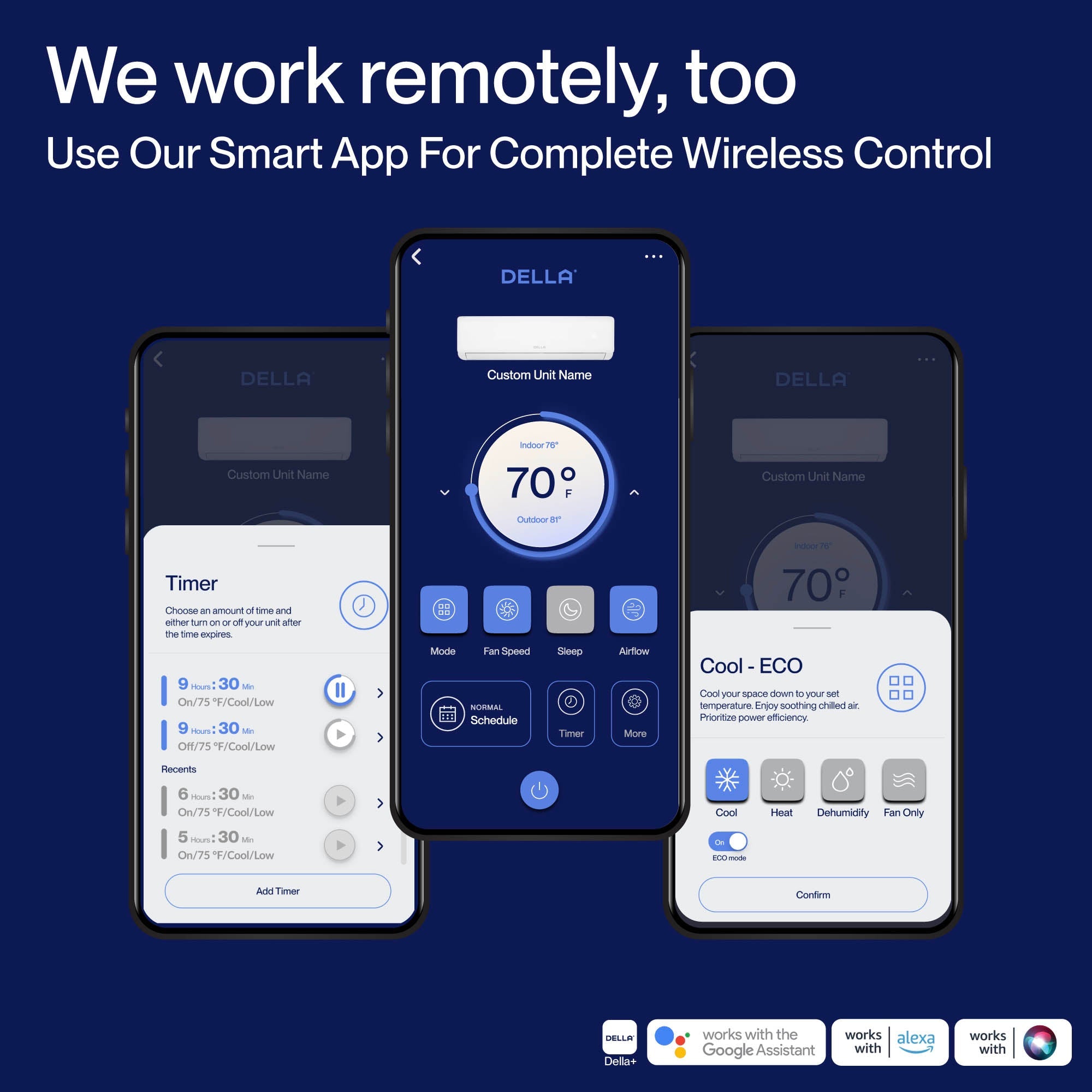 DELLA Motto Series 12000 BTU 17 SEER2 Mini-Split Heat Pump AC ¨C 230V, Up to 550 Sq.Ft.