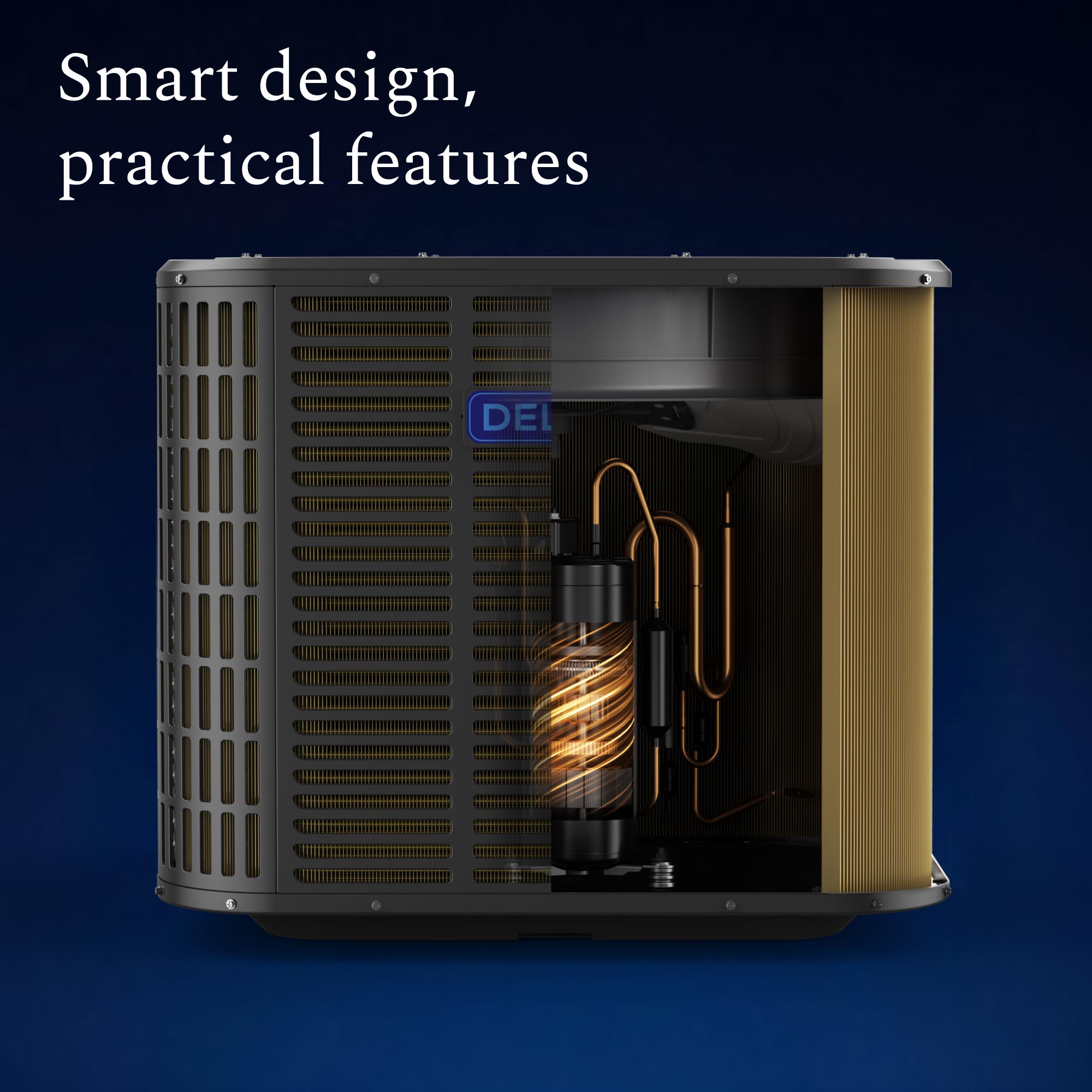 DELLA 24,000 BTU 18 SEER2 Ducted Central Air Conditioner with Air Handler