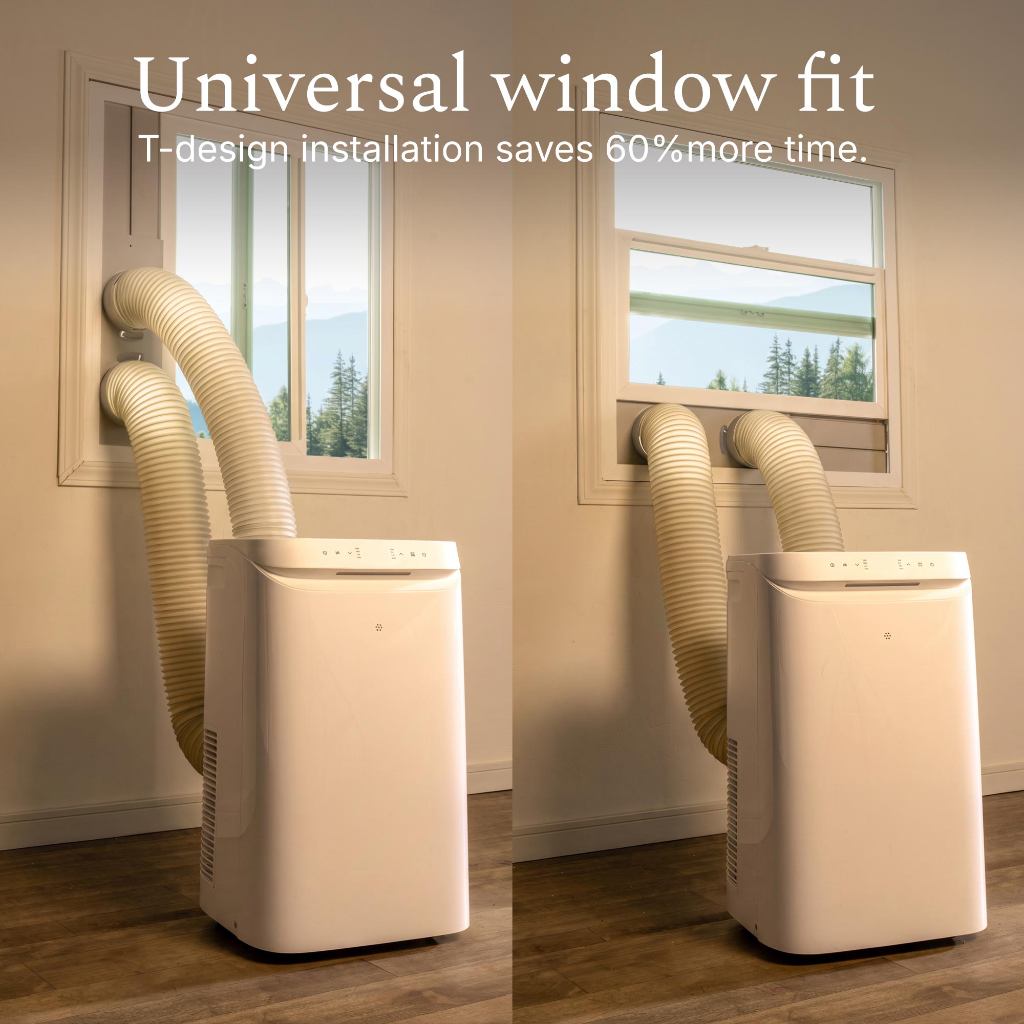 DELLA Sylro Series 14,000 BTU Inverter Ultra Quiet Portable Air Conditioner for Rooms Up to 450 Sq. Ft.