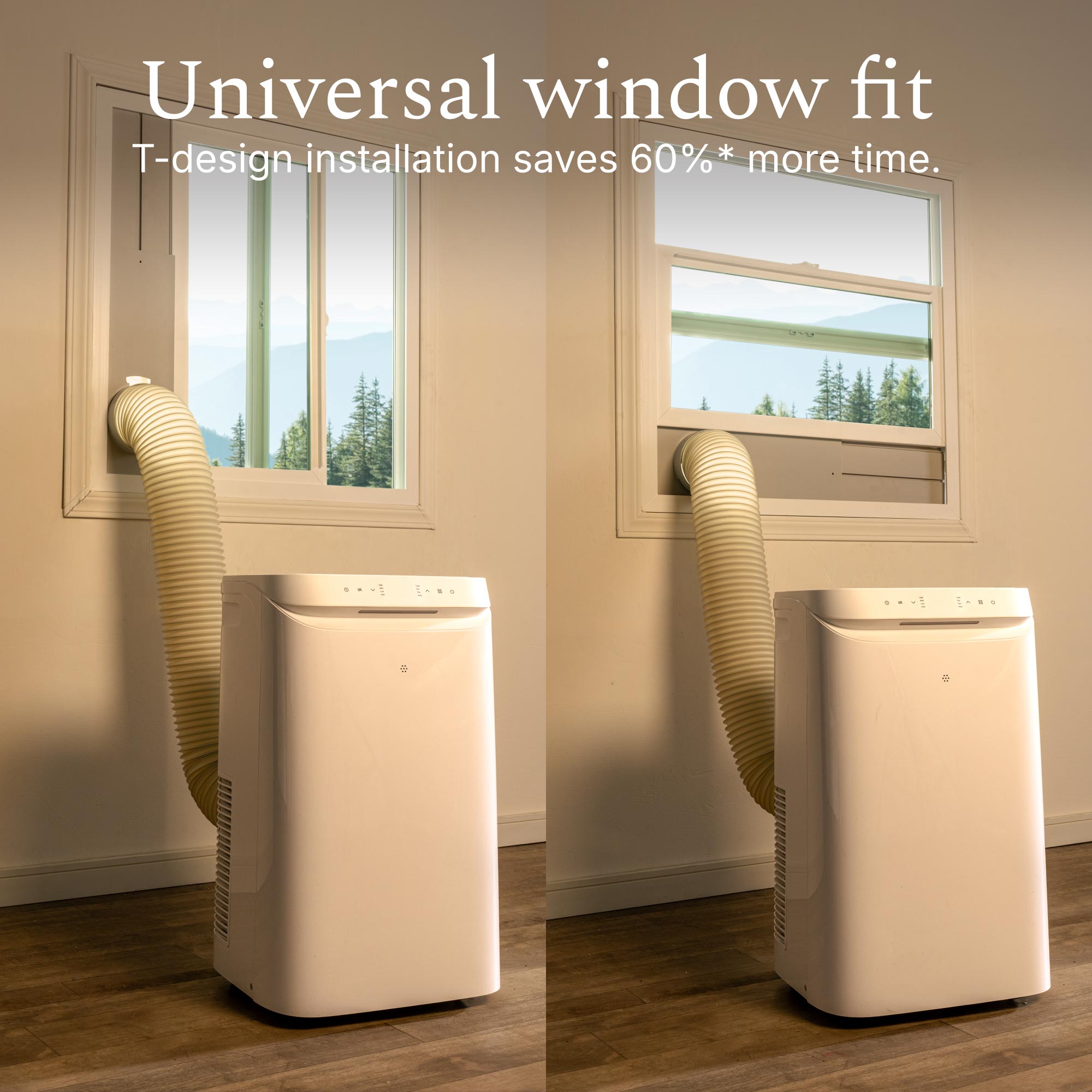 DELLA 14,000 BTU Drainage-Free Portable Air Conditioner for Rooms Up to 450 Sq. Ft.