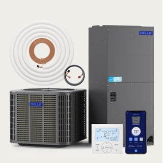 DELLA 24,000 BTU 18 SEER2 Ducted Central Air Conditioner with Air Handler