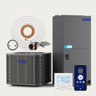 DELLA 24,000 BTU 18 SEER2 Ducted Central Air Conditioner with Air Handler