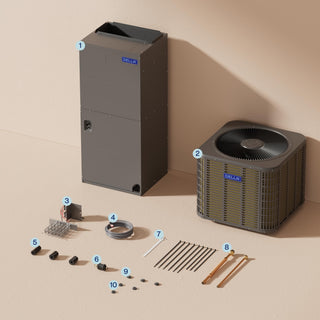 DELLA 24,000 BTU 18 SEER2 Ducted Central Air Conditioner with Air Handler