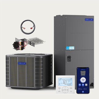 DELLA 24,000 BTU 18 SEER2 Ducted Central Air Conditioner with Air Handler