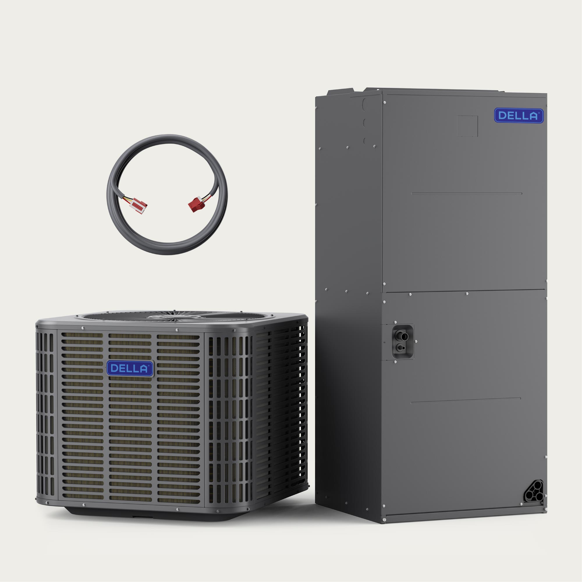 DELLA 53,000 BTU 17 SEER2 Ducted Central Air Conditioner with Air Handler