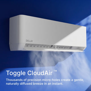 DELLA Optima CloudAir Series 55000 BTU Tri-Zone Mini Split AC (9K+23K+23K)  - Up to 3400 Sq.Ft.